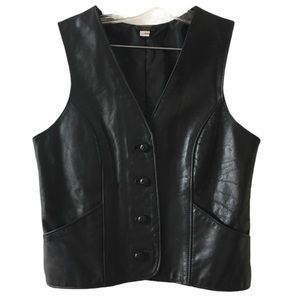 Champlain Leather Vest, EUC